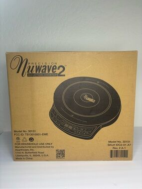 NEW OPEN BOX NuWave 2 Precision Induction Cooktop Hot Plate Black
